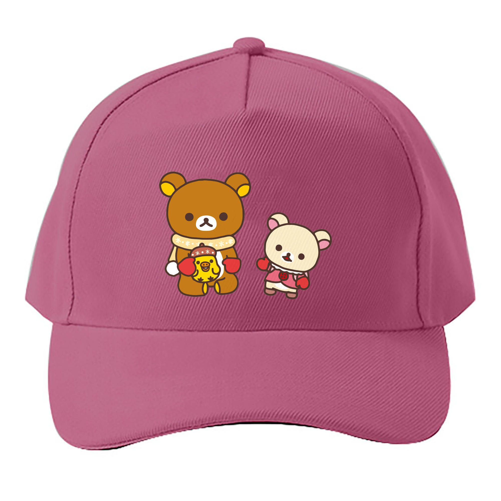 （画像用） リラックマ リラックマ キイロイトリ Rilakkuma Korilakkuma Kiiroitori ベースボールキャップ 綿100％ 男女兼用 帽子 スポーツ